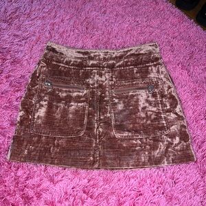 Free People Textured pink / Brown Mini Skirt